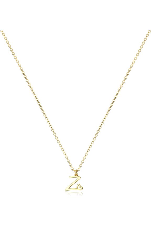 Initial Necklace for Women-14k Gold Filled Dainty Letter Necklaces Trendy Cute Custom Personalized Monogram