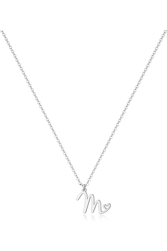 Initial Necklace for Women-14k Gold Filled Dainty Letter Necklaces Trendy Cute Custom Personalized Monogram