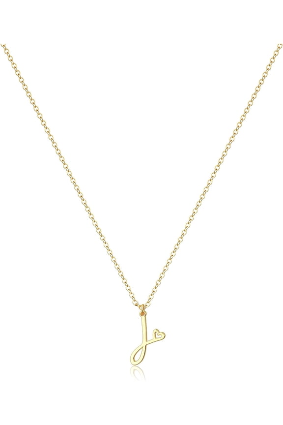 Initial Necklace for Women-14k Gold Filled Dainty Letter Necklaces Trendy Cute Custom Personalized Monogram