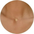 thumbnail image 1 of Initial Necklaces for Women, 14k Gold Plated Dainty Gold Letter Necklace Tiny Initial Pendant Necklace Cute Letter Name Choker Necklaces for Women Simple Gold Jewelry for Women Gifts, 1 of 6