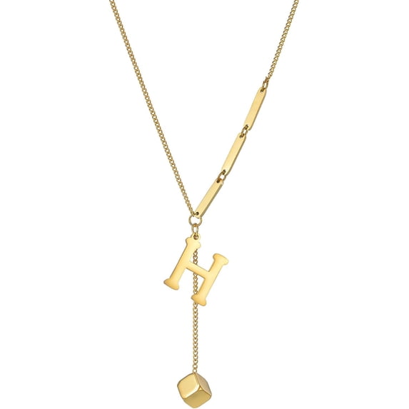 Initial Necklaces for Women Alphabet Necklace Gold Name Necklace Ladies Fashion Gold Jewelry Personalized Initial Tag Pendant Necklace