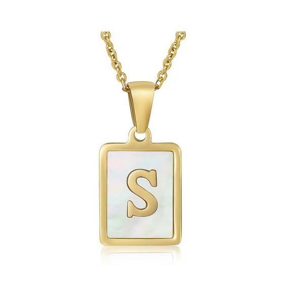 Initial Necklaces for Women Men 18K Gold Plated Necklaces for Women Dainty Letter Pendant Necklace Aesthetic Jewelry for Women Gift