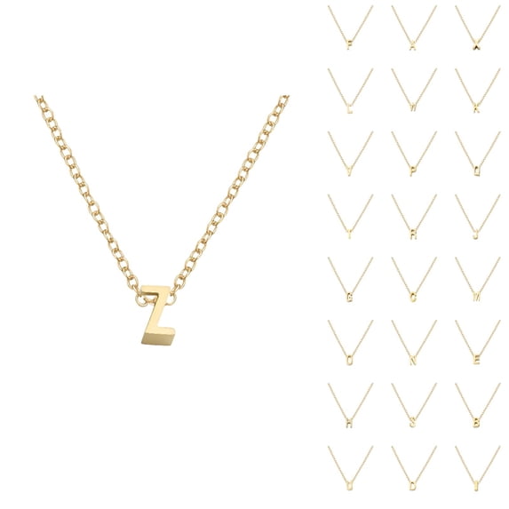 Initial Necklaces for Women Men A-Z Gold Pendant Charm Necklace Personalized Name Necklace Fashion Jewelry Accessories Gift