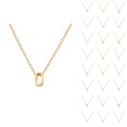 thumbnail image 1 of Initial Necklaces for Women Men A-Z Gold Pendant Charm Necklace Personalized Name Necklace Fashion Jewelry Accessories Gift, 1 of 2