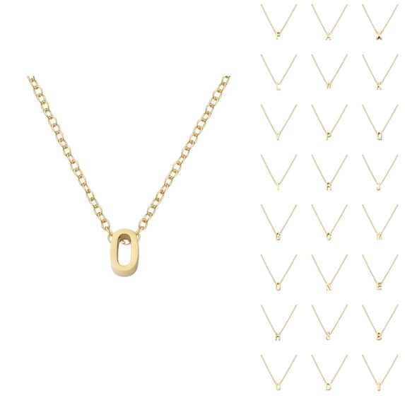 Initial Necklaces for Women Men A-Z Gold Pendant Charm Necklace Personalized Name Necklace Fashion Jewelry Accessories Gift