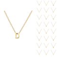 thumbnail image 1 of Initial Necklaces for Women Men A-Z Gold Pendant Charm Necklace Personalized Name Necklace Fashion Jewelry Accessories Gift, 1 of 4