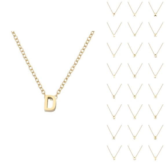 Initial Necklaces for Women Men A-Z Gold Pendant Charm Necklace Personalized Name Necklace Fashion Jewelry Accessories Gift