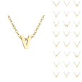 thumbnail image 1 of Initial Necklaces for Women Men A-Z Gold Pendant Necklace Personalized Name Charm Necklace Fashion Jewelry Accessories Gift, 1 of 4