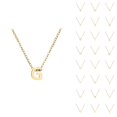 thumbnail image 1 of Initial Necklaces for Women Men A-Z Gold Personalized Name Pendant Charm Necklace Fashion Jewelry Accessories Gift, 1 of 3