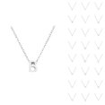 thumbnail image 1 of Initial Necklaces for Women Men A-Z Silver Personalized Name Pendant Charm Necklace Fashion Jewelry Accessories Gift, 1 of 5