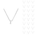 thumbnail image 1 of Initial Necklaces for Women Men A-Z Silver Personalized Name Pendant Charm Necklace Fashion Jewelry Accessories Gift, 1 of 4