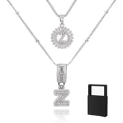 Initial Necklaces for Women - Personalized Letter Charm Name Necklace, Trendy Dainty Jewelry Gift