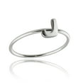thumbnail image 1 of Initial Ring - 925 Sterling Silver - Stacking Letter Initial Rings Letters A-Y, 1 of 10