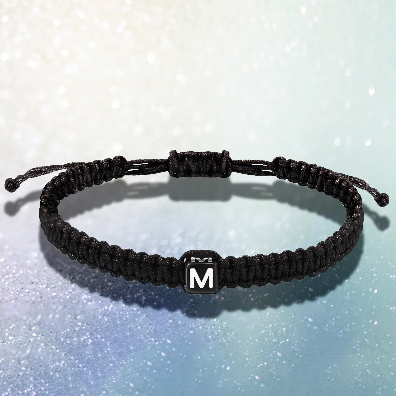 Adjustable Mahjong Charm Bracelet For Men & Women - Woven Rope Hand Jewelry For Couples, Daily Wear & Gifts