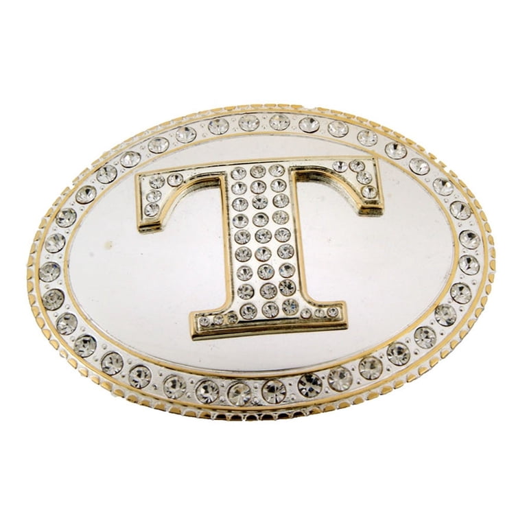 New gold western initial letter T belt Buckle ALL LETTERS AVAILABLE Initial Letter  main image 4