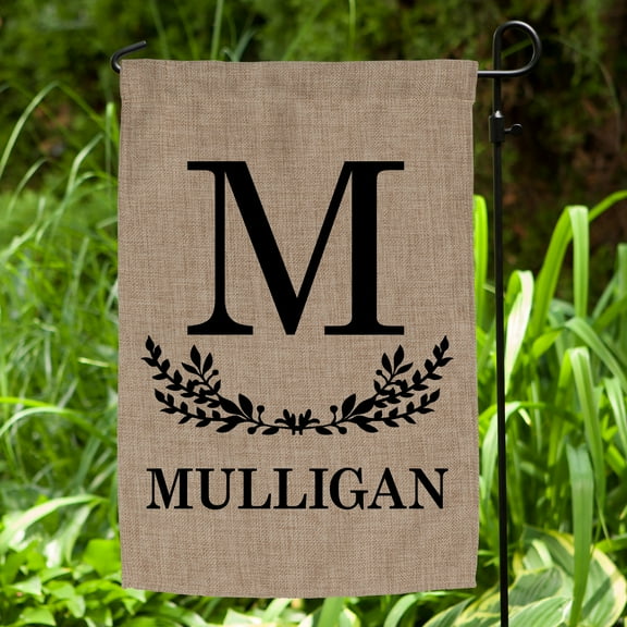 Initial and Name Personalized Garden Flag