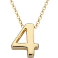 thumbnail image 1 of Initially Yours Gold over Sterling Silver Number Charm Pendant, 1 of 1