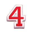 thumbnail image 1 of Initials A to Z and Numbers College Varsity Letterman Embroidered Iron On Patch 3" Red/White (4), 1 of 2