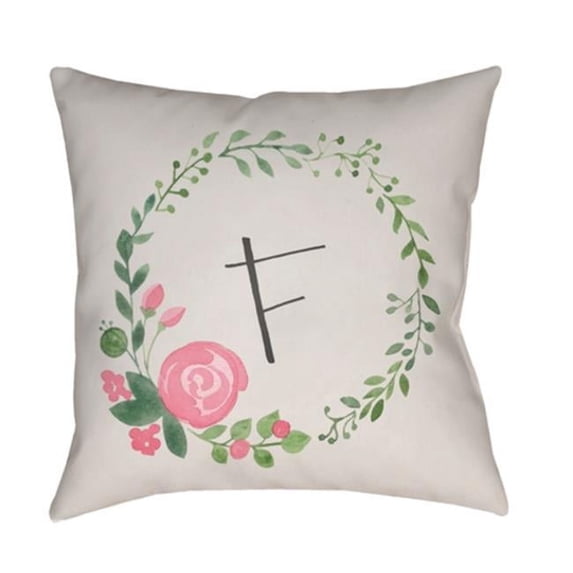 Initials II 20 x 20 x 4 Throw Pillow