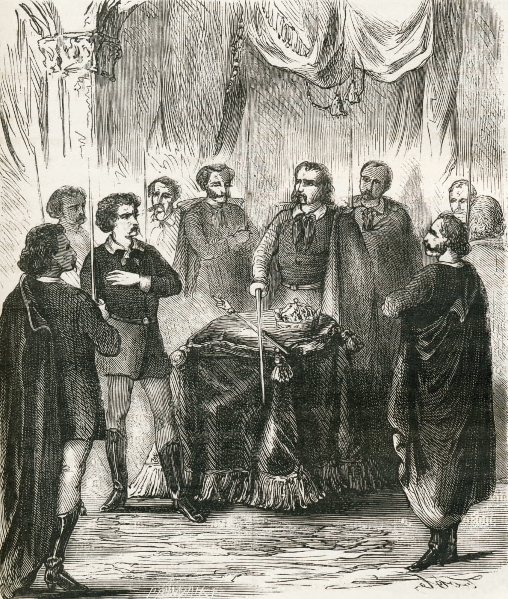 Initiation Of An Illuminatus From Societes Secretes Les Francs Ma Canvas Art - Ken Welsh Design Pics (13 x 15)
