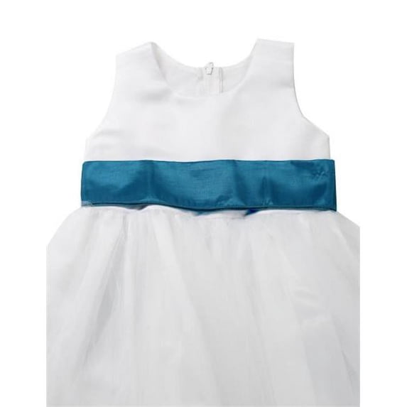 Initronics F861-136 Jade Oasis Green Flower Girl Dresses Easter Wedding Princess - Size 6, Ivory White