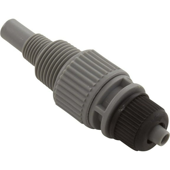 Injection Fitting, Threadless, Blue-White, 3/8"od Tubing Connector