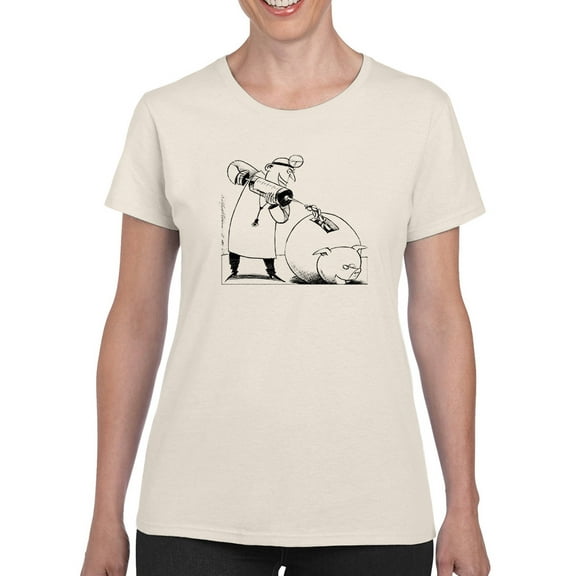 Injection Into The Economy T-Shirt Women -Wilfred Hildonen Designs, Female Large