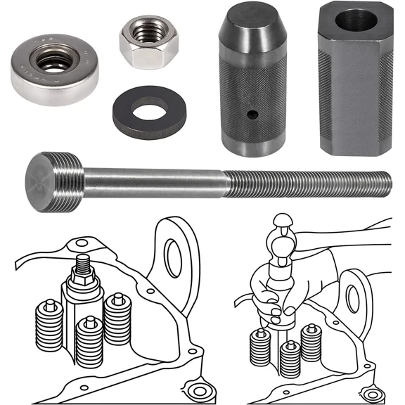 Injector Sleeve Cup Remover Installer Tool Set 9U-6891 for CAT 3406E C10 C12 C15