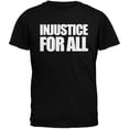 thumbnail image 1 of Injustice For All Black Adult T-Shirt - X-Large, 1 of 1