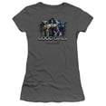 thumbnail image 1 of Injustice Gods Among Us-Good Girls Short Sleeve Junior Sheer Tee- Charcoal - 2X, 1 of 1