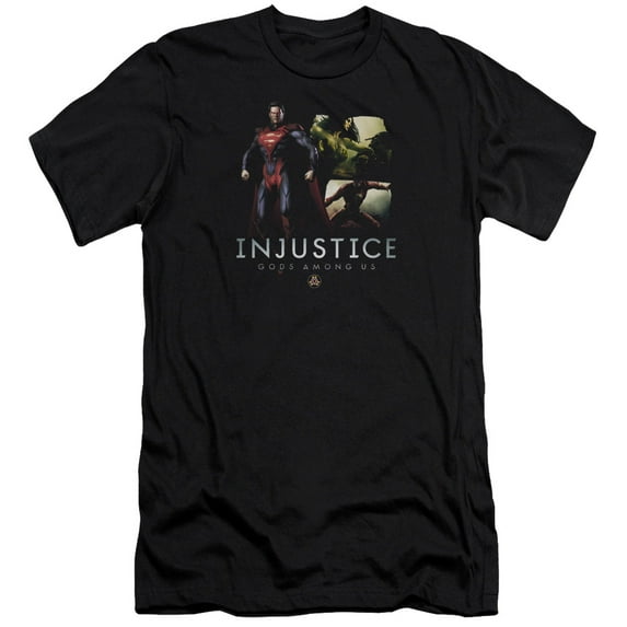 Injustice Gods Among US/Supermans Revenge S/S Adult 30/1 T-Shirt Black