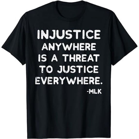 Injustice Threat To Justice Black Lives Matter African Gift T-Shirt