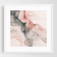 thumbnail image 1 of Ink Art Marble Luxury Coral Grey - Painting White Framed Wall Art Print 20 x 20 inches, 1 of 3