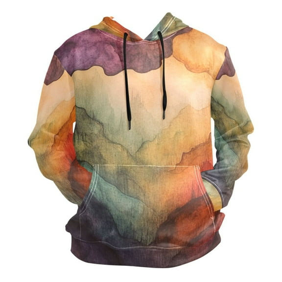 Ink Art Painting Men’s Hoodies Sweatshirt Fleece Jackets Long Sleeve Sweatshirts