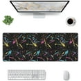 thumbnail image 1 of Ink Black -Mouse Pad, Big Desk Mat, Extended Gaming Mouse Pad, Mouse Mat with Non-Slip Rubber Base ＆ Stitched, 31.5 X 11.8 in Large Desk Pad for Keyboard, Mouse, Home and Office, 1 of 5