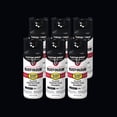 thumbnail image 1 of 6 Pack, Ink Black, Rust-Oleum Stops Rust Custom Spray 5 in 1 Gloss Spray Paint-380397, 12 oz, 1 of 12
