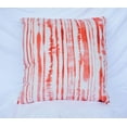 thumbnail image 1 of Ink Blot Lines - Fusion Coral - Cotton Throw Pillow, 1 of 2