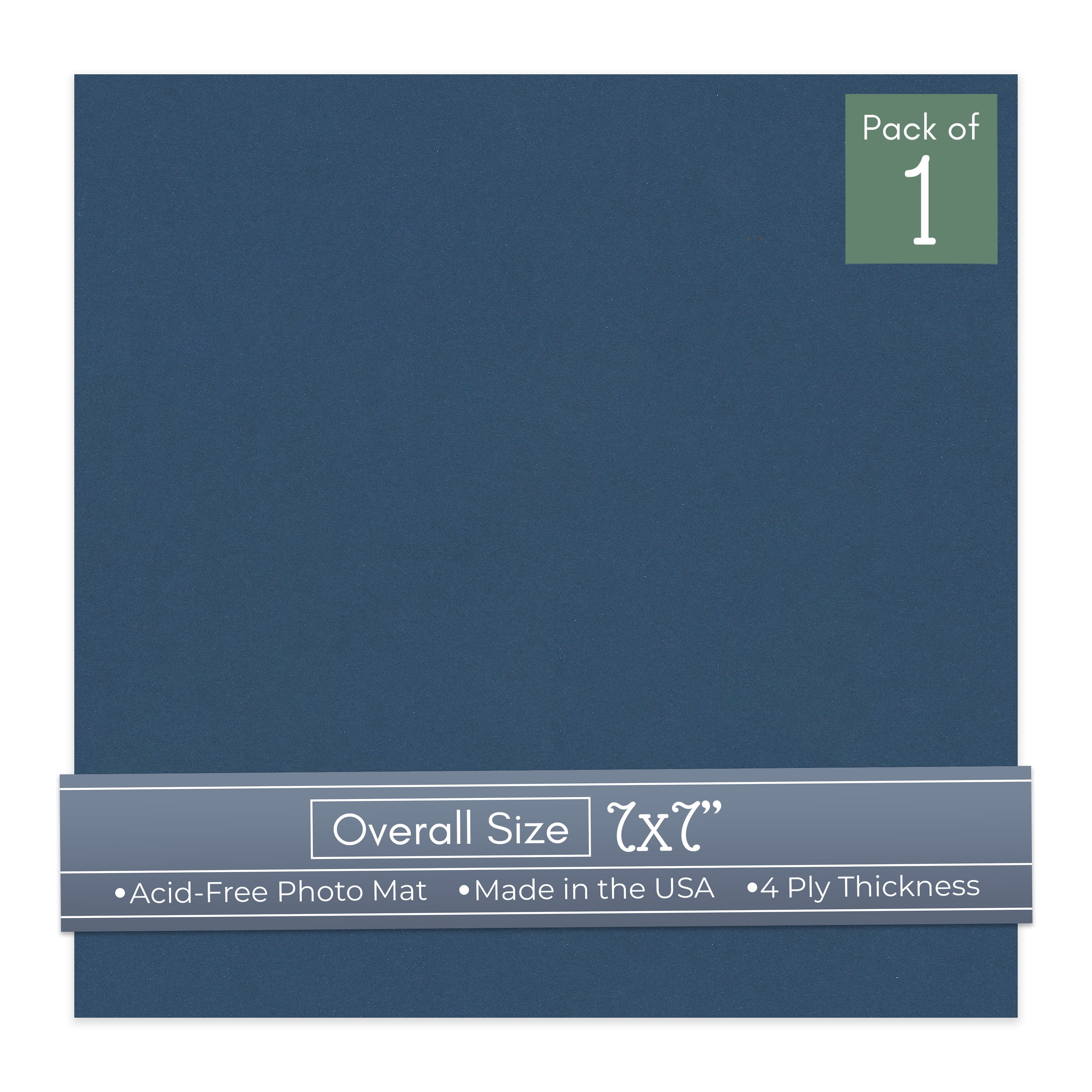 Ink Blue 7x7 Uncut Art Mat Board - No Opening - 1 Mat - Walmart.com