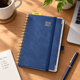 Blue Ink Print Ink Blue A5 Medium - 6'' x 8.5'' Academic Year 2026-2027 Daily Planner ...