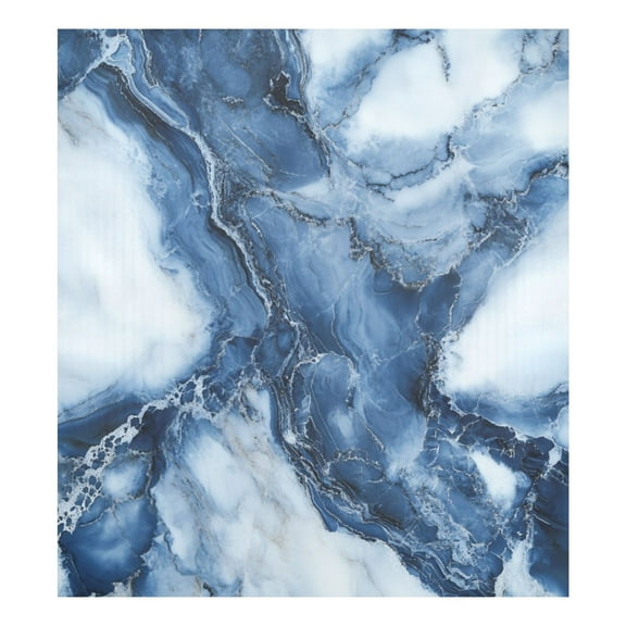 Ink Blue White Marble Magnetic Dishwasher StickerSingle-sided Printing, Personalized DIY, Beautiful and Practical Home Kitchen Decorations2316in.