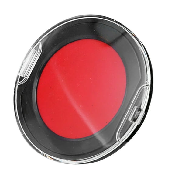 YUNLIGHTS Portable Red Fingerprint Ink Pad with Clear PVC for Financial Accounting and Office Use, 1 Piece