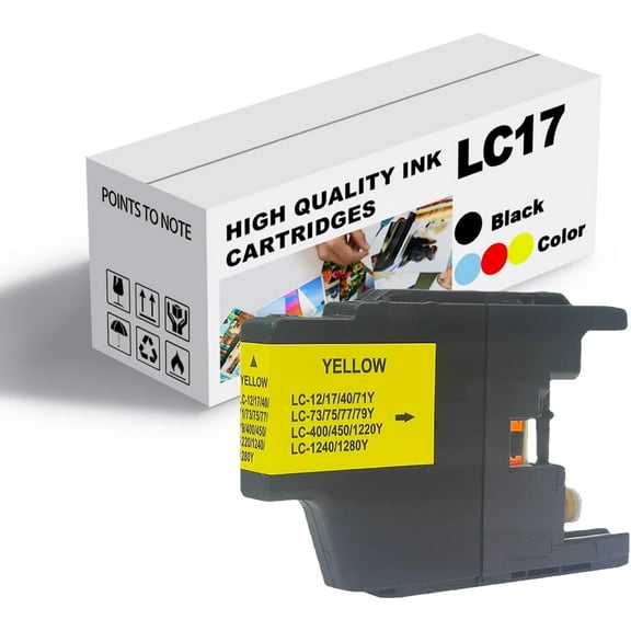 Ink Cartridge Compatible for Brother LC17 Ink Cartridge,High Yield LC17 Ink Cartridge,Work for Brother J825DW J625DW J432W J430W J6910DW J6710DW J5910DW J6510DW Prin Magenta
