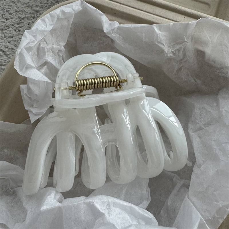 Ink Color Pumpkin Hair Claw Classic Style Large Size Hair Claw Clips