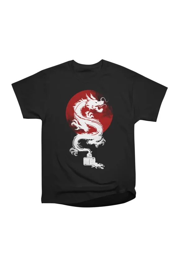 Ink Dragon white variant T-Shirt Tee Gift For Him Merch For Her Apparel For Friend