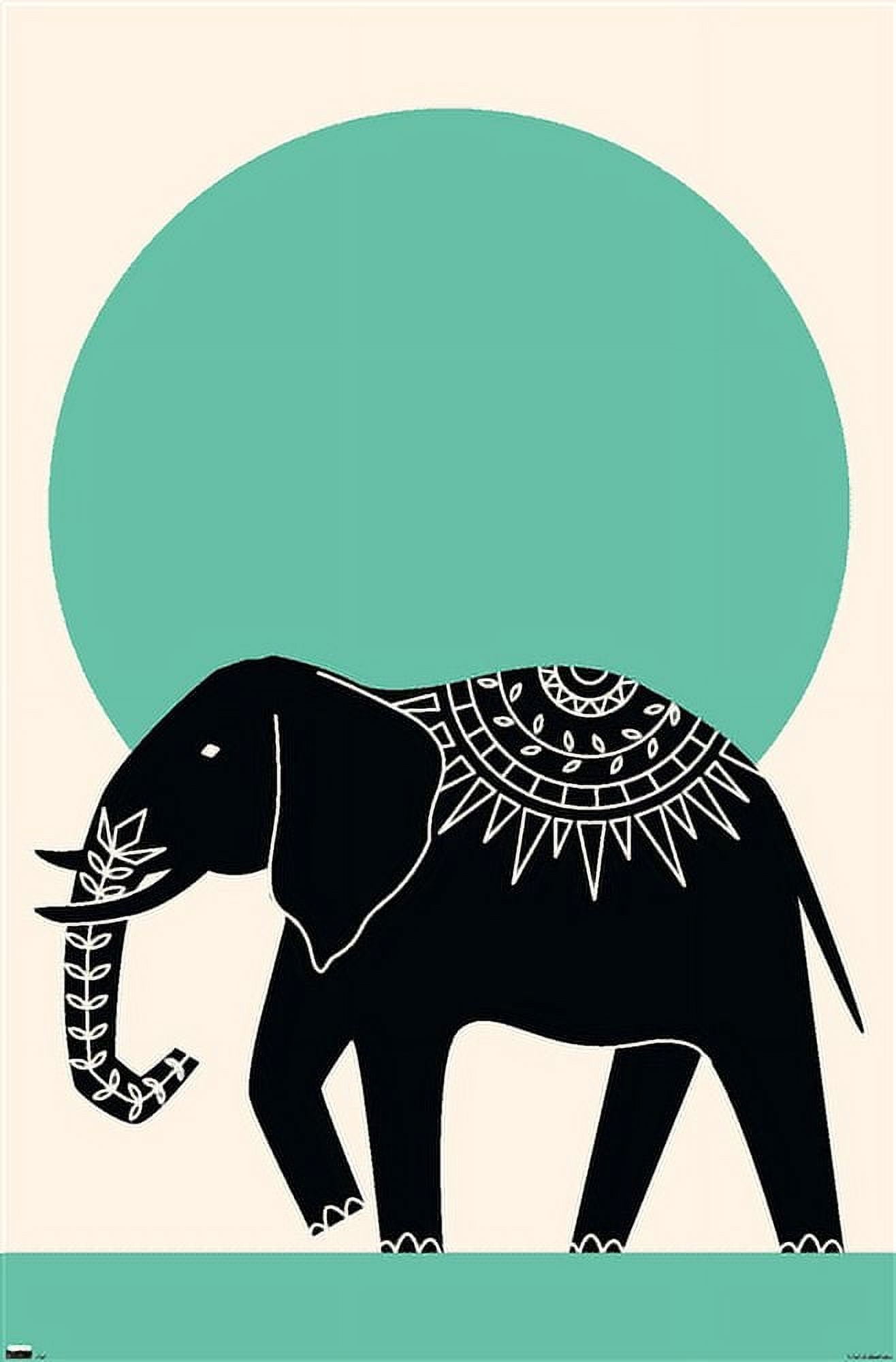 Ink Elephant Wall Poster, 22.375" x 34"