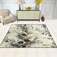 thumbnail image 1 of Ink Flowers 80''x58'' Extra Large Plush Memory Foam Rug, Soft, Absorbent, Non Slip, 1 of 7