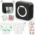 thumbnail image 1 of Ink Free Sticker Printer Mini Thermal Printer with One Roll Of Thermal Paper, Wireless Pocket Printer, Intelligent Portable Receipt Printer, Suitable for Photos, Diaries, Notes, And Memos, 1 of 26