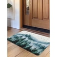 thumbnail image 1 of Ink Green Ombre Forest Door Mat&nbsp;Indoor Outdoor Entrance, Non Slip Rug for Kitchen Bathroom Entryway Rug, Abstract Art Watercolor Tree Washable Doormat Floor Mat for Office Home Decor 24x36 Inch, 1 of 8
