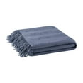 thumbnail image 1 of Ink+Ivy Reeve Ruched Throw Navy 50x60, 1 of 2