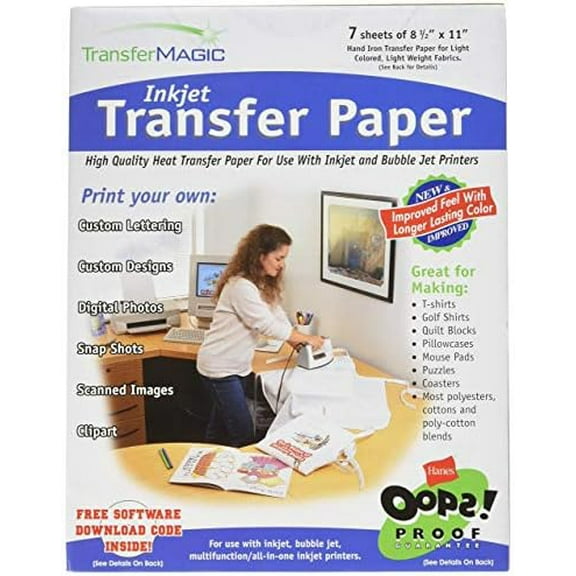Ink Jet Transfer Paper 8.5"X11" 7/Pkg